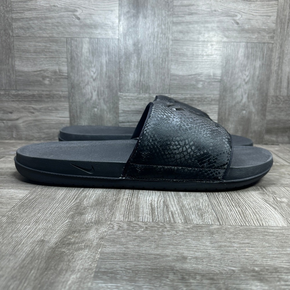 Nike Kobe Offcourt Slide Mens 18 Black Snakeskin Mamba Sandals NEW IF2870-001
